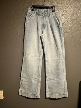 We The Free Pale Blue High-Rise Wide Leg Jeans